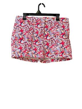 Women's Pink Multicolor Printed Bermuda Shorts